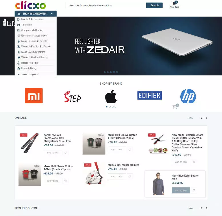 clicxo-e-commerce-portal