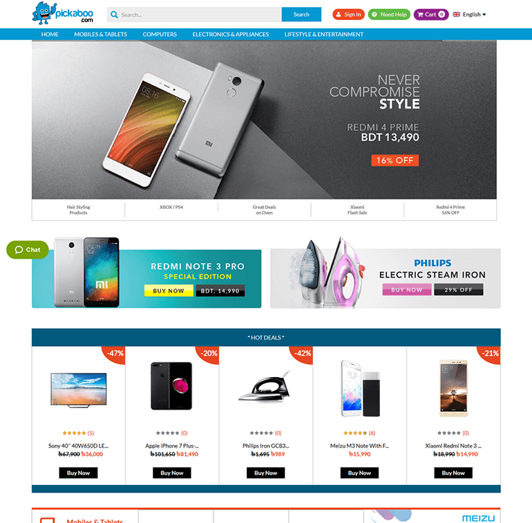 pickaboo-magento-e-commerce-website