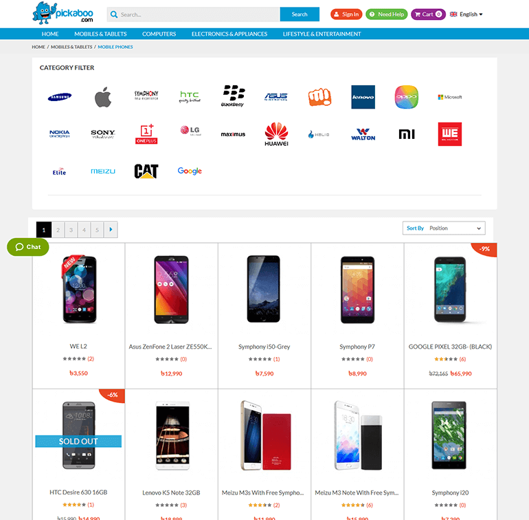 pickaboo-magento-e-commerce-website