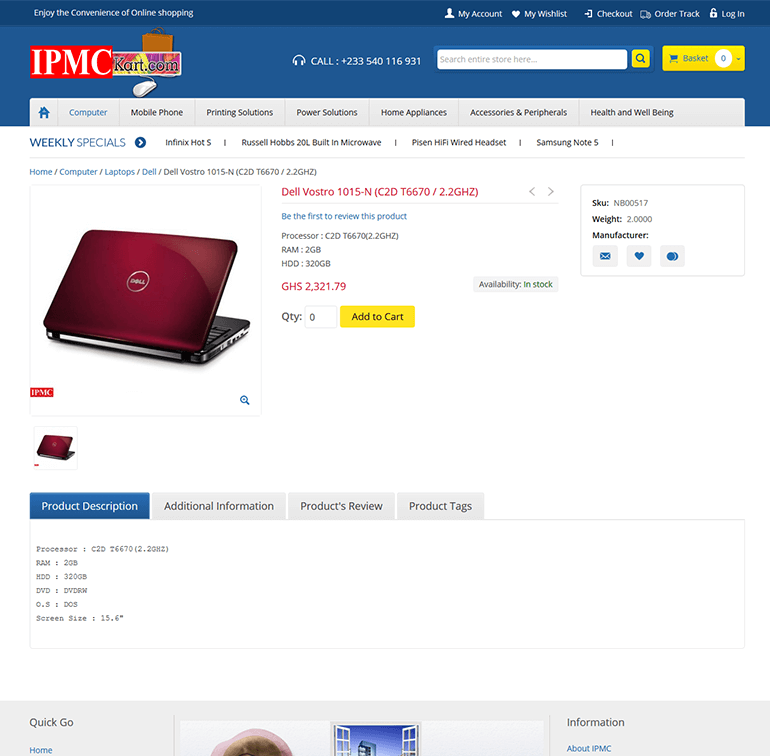 ipmckart-magento-e-commerce-website